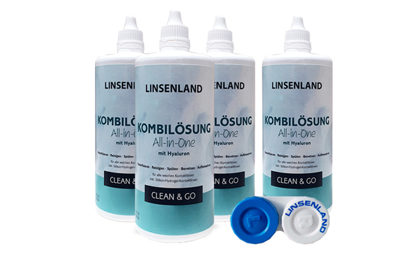 Linsenland Kombilsung mit Hyaluronat 4x360ml